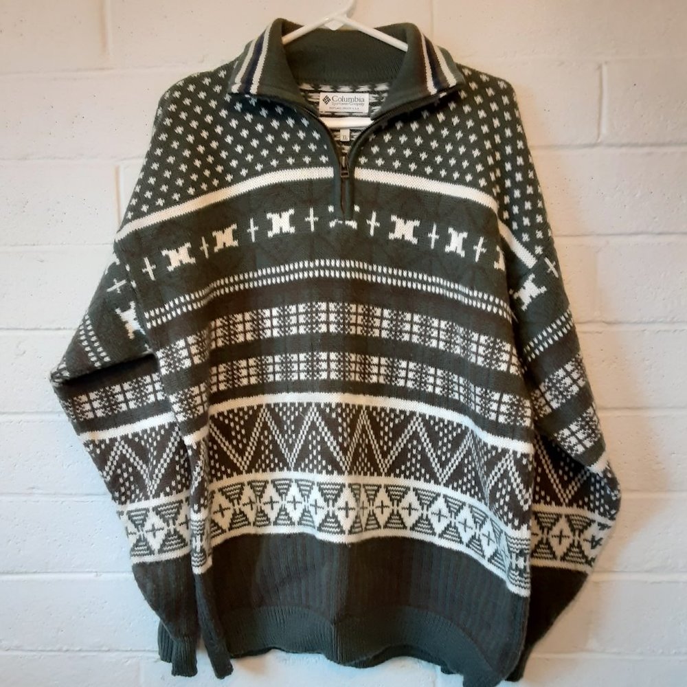 Men's Columbia 1/4 Zip Sweater XL